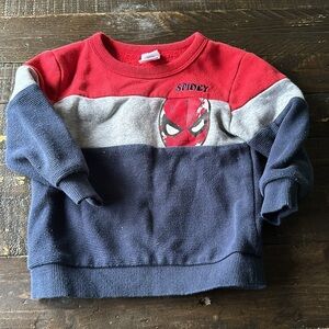 🍄18m baby boy, Marvel Spidey sweat shirt baby boy